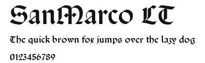SanMarco LT Preview