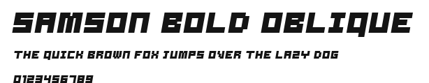 Samson Bold Oblique Preview