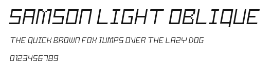 Samson Light Oblique Preview