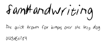 SamHandwriting Preview