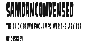 SamdanCondensed Preview