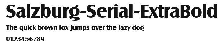 Salzburg-Serial-ExtraBold Preview
