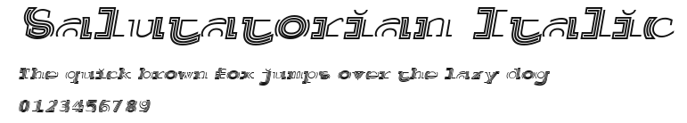 Salutatorian Italic Preview
