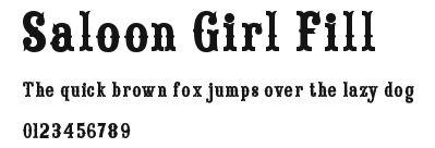 Saloon Girl Fill Preview