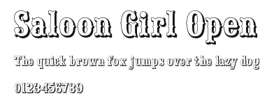 Saloon Girl Open Preview