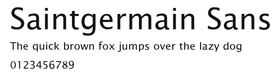 Saintgermain Sans Preview