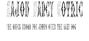 Sajou Fancy Gothic Preview
