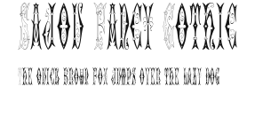 Sajou Fancy Gothic Preview