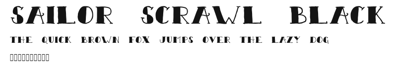 Sailor Scrawl Black Preview