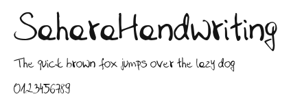 SaharaHandwriting Preview