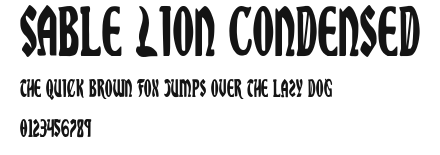 Sable Lion Condensed Preview