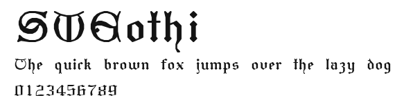 SWGothi Preview
