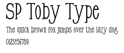 SP Toby Type Preview