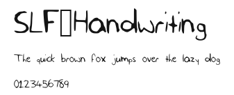 SLF_Handwriting Preview