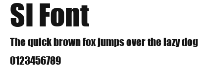 SI Font Preview