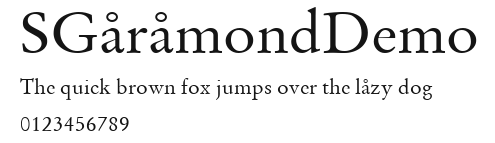 SGaramondDemo Preview