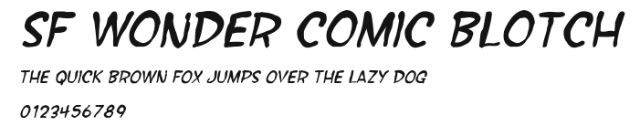 SF Wonder Comic Blotch Preview
