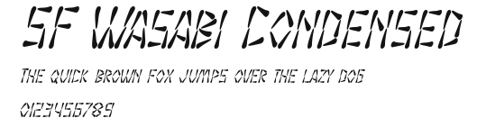 SF Wasabi Condensed Preview