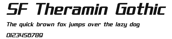 SF Theramin Gothic Preview