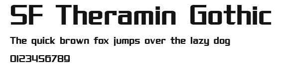 SF Theramin Gothic Preview
