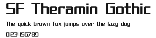 SF Theramin Gothic Preview