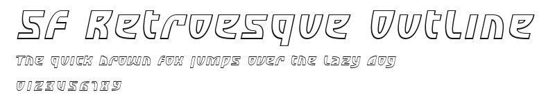 SF Retroesque Outline Preview