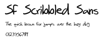 SF Scribbled Sans Preview
