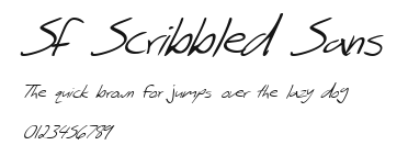 SF Scribbled Sans Preview