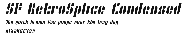 SF RetroSplice Condensed Preview