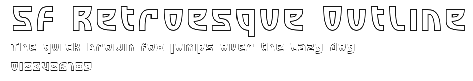 SF Retroesque Outline Preview