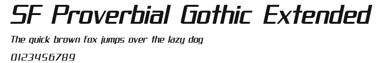 SF Proverbial Gothic Extended Preview