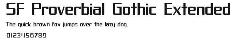 SF Proverbial Gothic Extended Preview