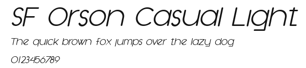 SF Orson Casual Light Preview