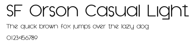 SF Orson Casual Light Preview