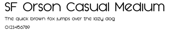 SF Orson Casual Medium Preview