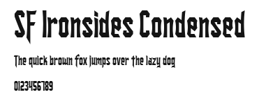 SF Ironsides Condensed Preview