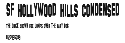 SF Hollywood Hills Condensed Preview