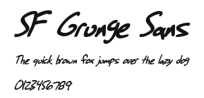 SF Grunge Sans Preview
