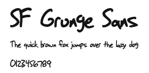 SF Grunge Sans Preview