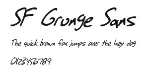 SF Grunge Sans Preview