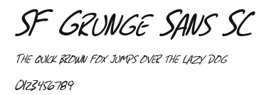 SF Grunge Sans SC Preview