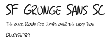 SF Grunge Sans SC Preview