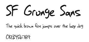 SF Grunge Sans Preview