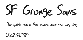 SF Grunge Sans Preview
