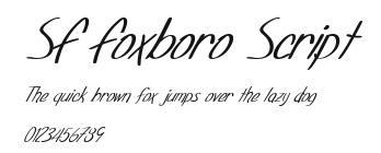 SF Foxboro Script Preview