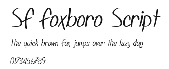 SF Foxboro Script Preview
