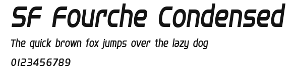 SF Fourche Condensed Preview