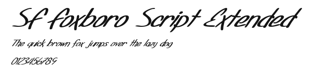 SF Foxboro Script Extended Preview