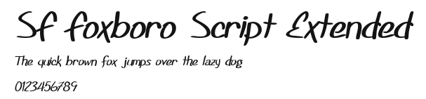 SF Foxboro Script Extended Preview