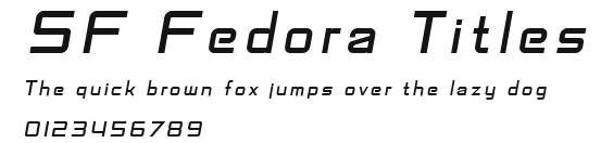 SF Fedora Titles Preview